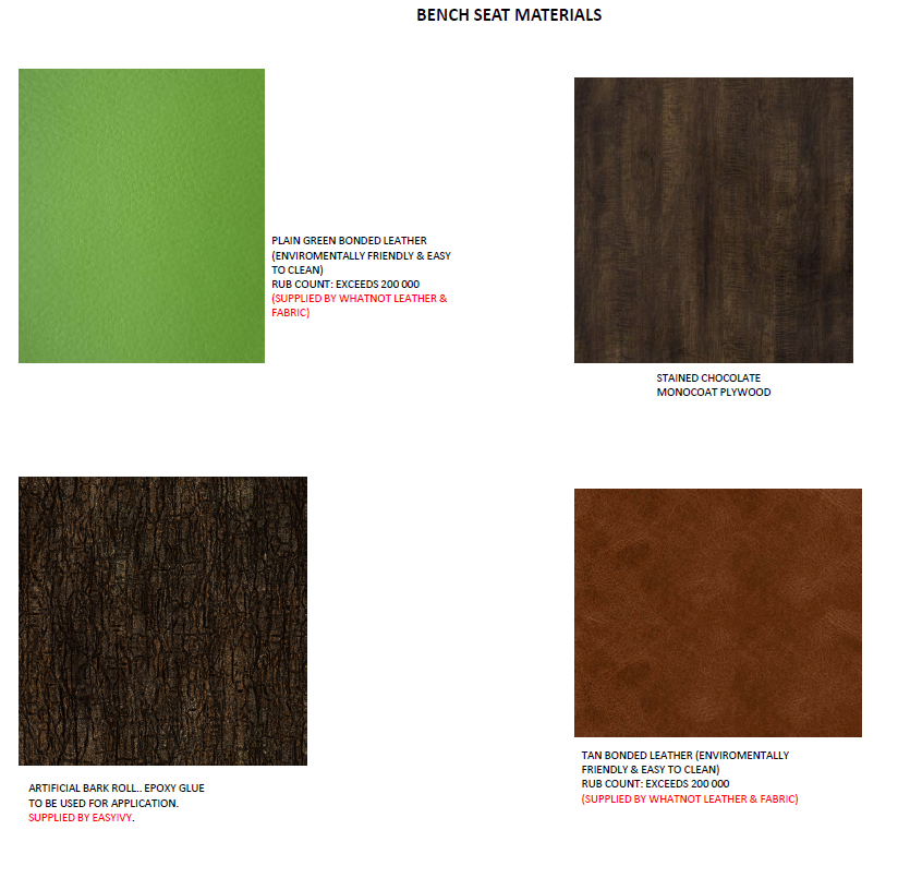 Material and finish board