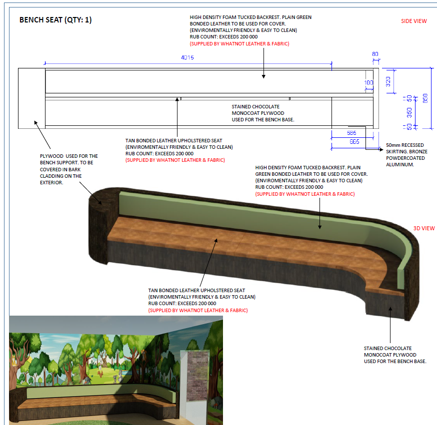 Joinery technical drawing