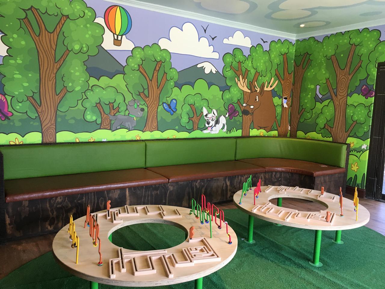 Playroom transformation in progress